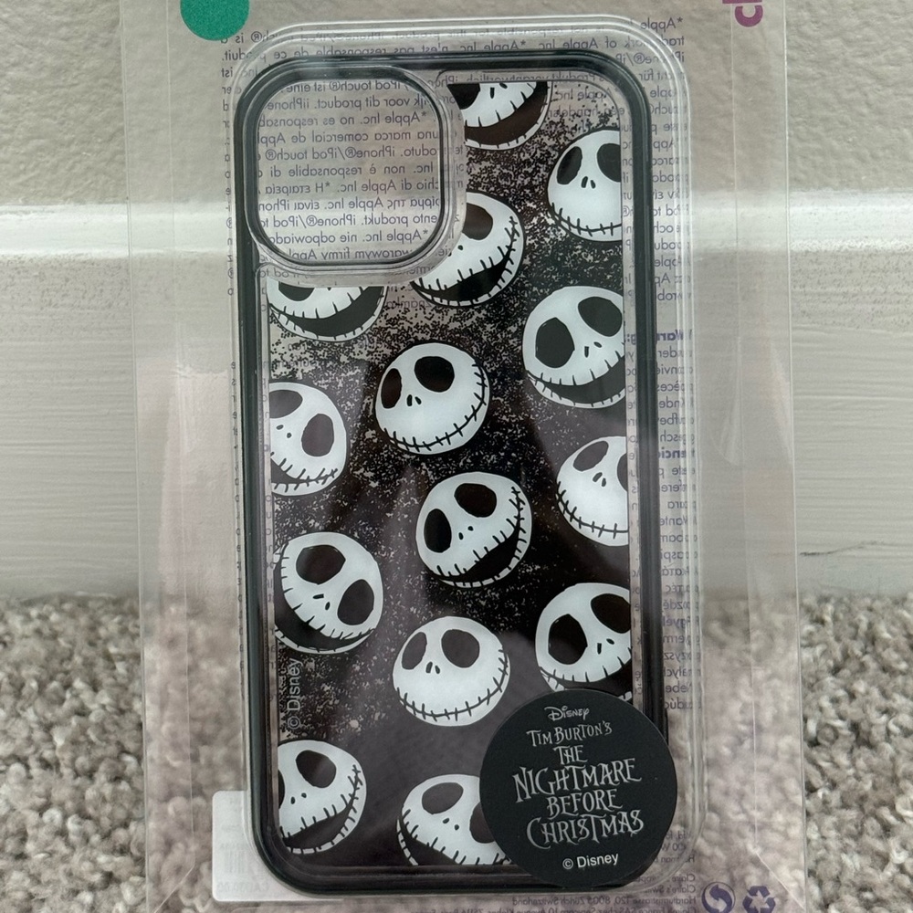 Disney Black and White Nightmare Before Christmas Phone Case for 13 , and 15